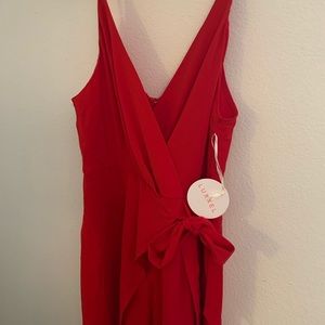 Red Pant Romper Size Medium